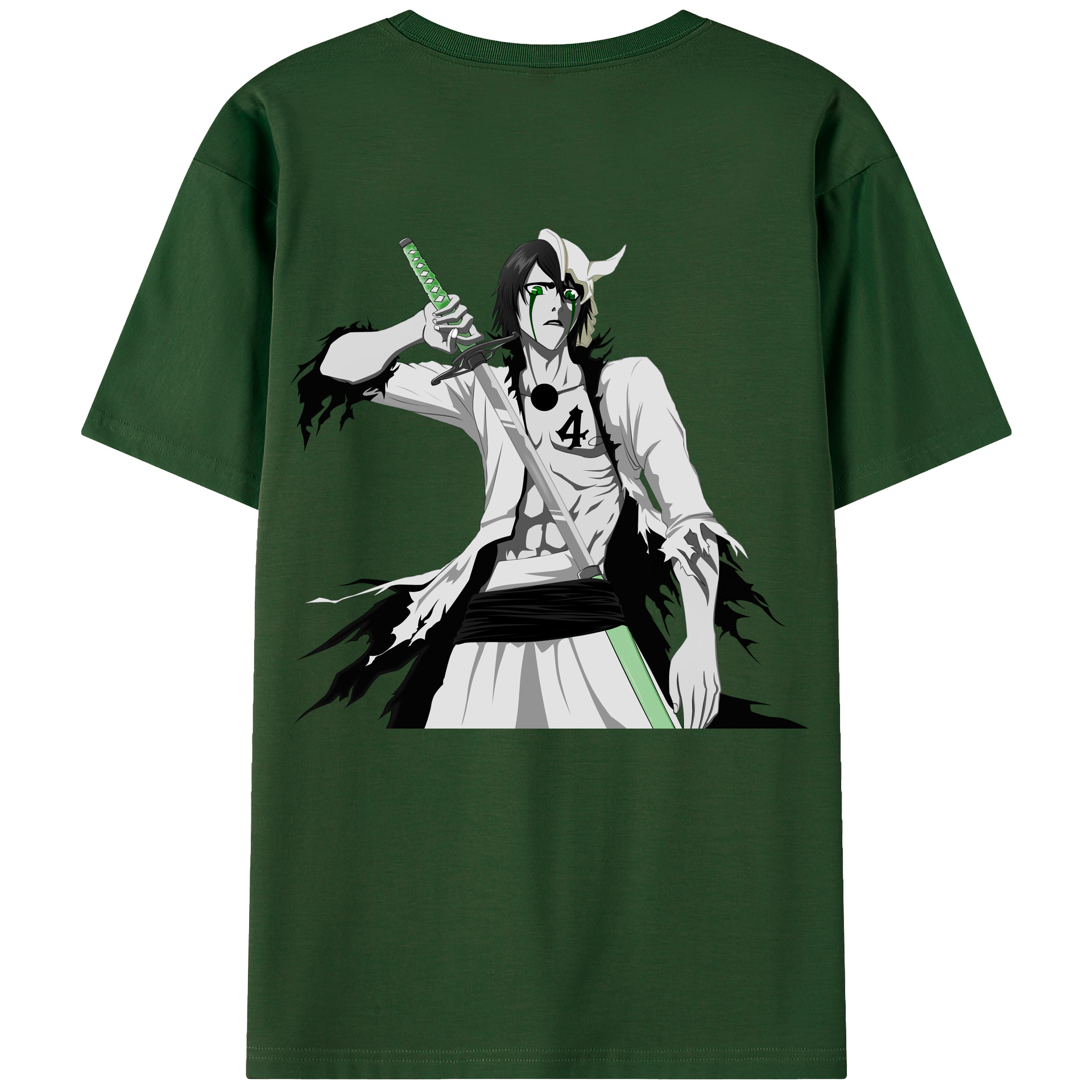 （画像用） ブリーチ ウルキオラ·シファー BLEACH Ulquiorra cifer 綿100％半袖Tシャツ（背面プリント）